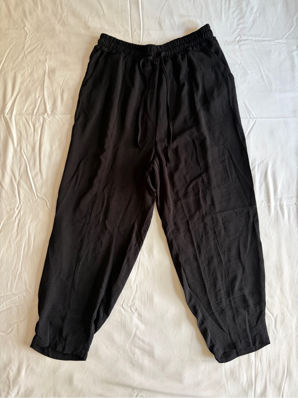Classic Black Women’s Elastic-Waist Pants
